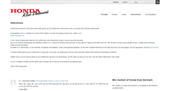 Desktop Screenshot of honda-klub.dk