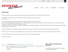 Tablet Screenshot of honda-klub.dk
